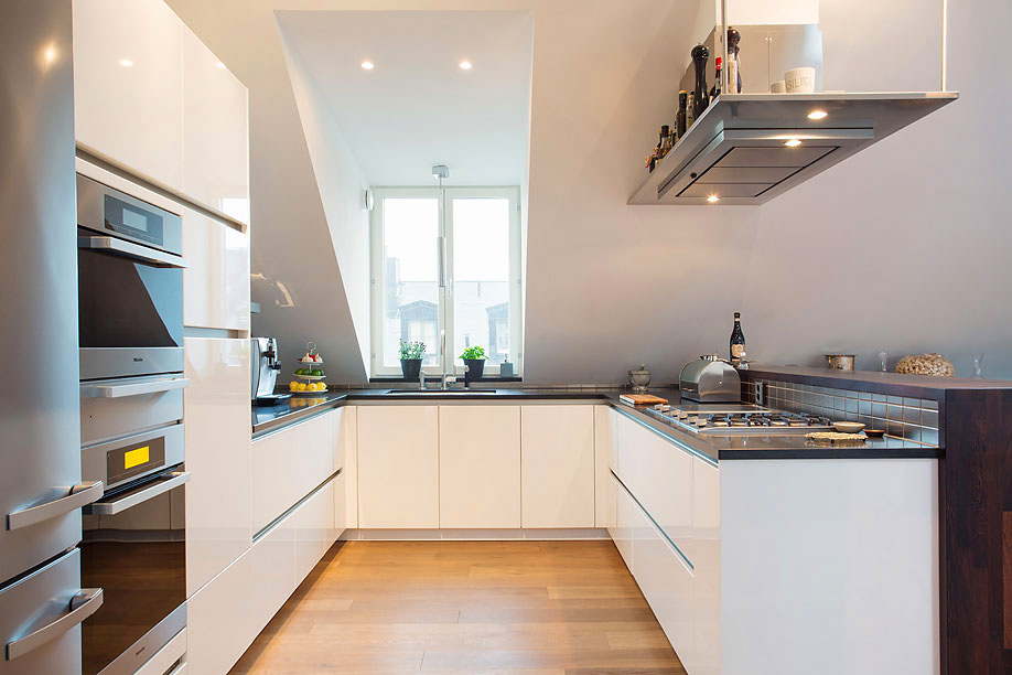 时尚北欧设计风格整体厨房装饰效果图