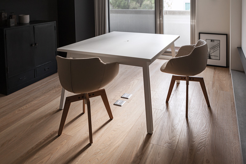 现代简约书房实木地板装饰图 - 效果图