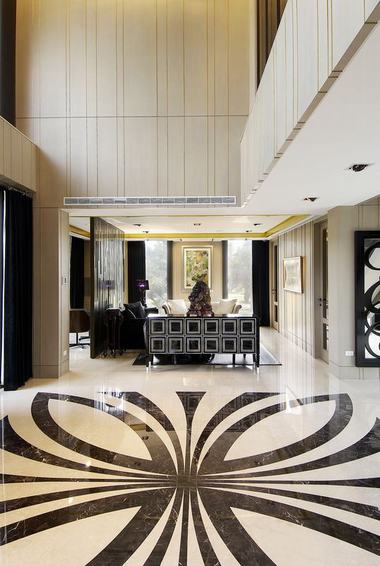 高档现代别墅 大理石地板装饰图 - 效果图