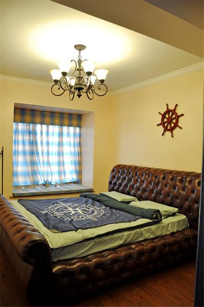 地中海风格卧室室内软装搭配效果图