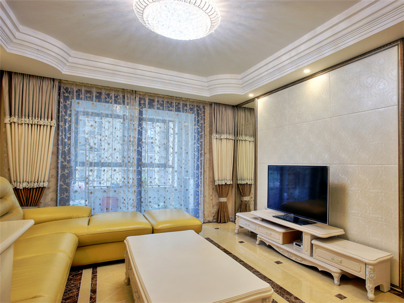 简单朴素之现代田园客厅装潢欣赏图 - 效果图