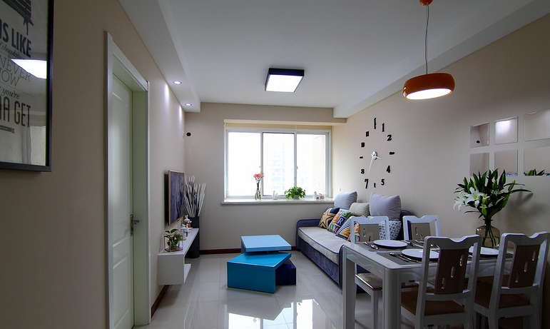 超爱宜家餐客厅一体设计装修图 - 效果图