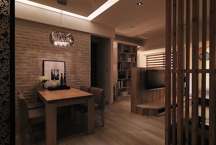 日式设计家装室内隔断装饰 - 效果图