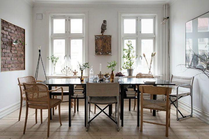 传统自然北欧家装餐厅设计装潢效果图