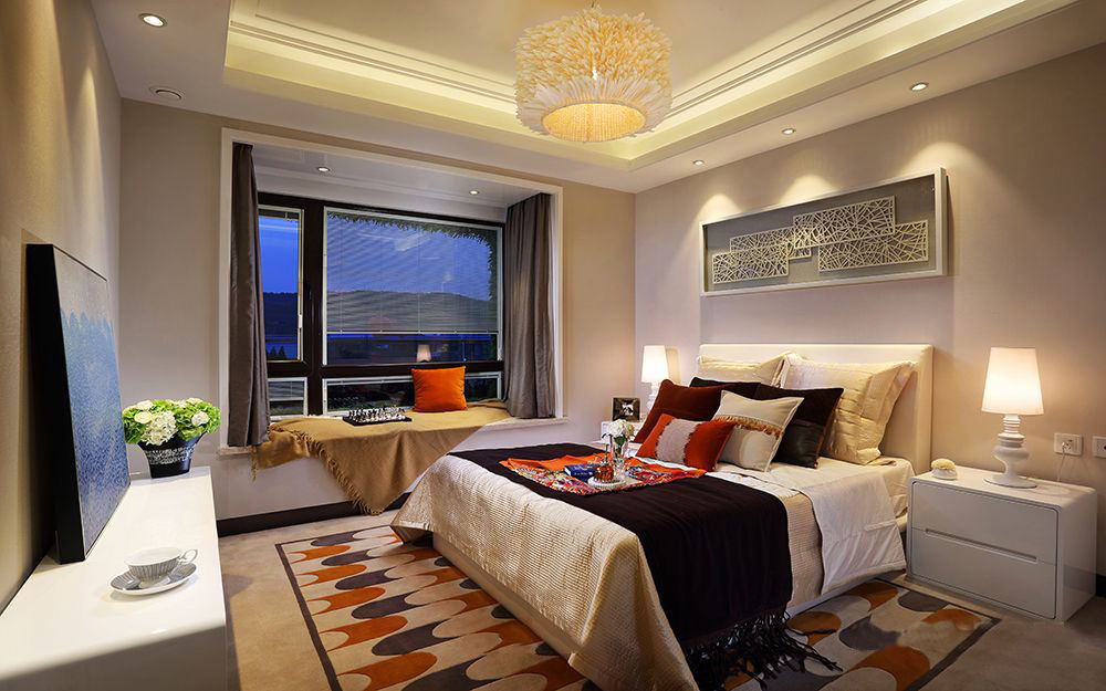 时尚混搭设计卧室装修图 - 效果图