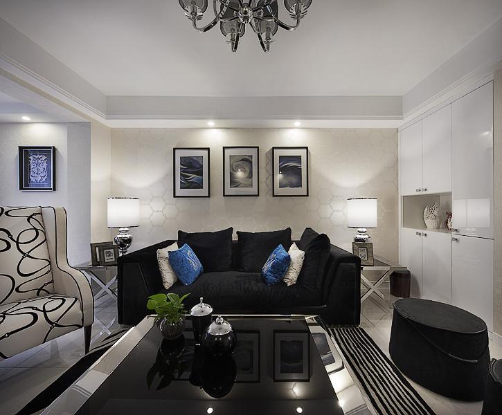 现代风格客厅家具装饰图 - 效果图