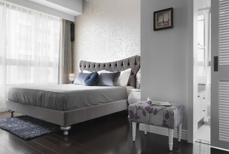 简欧时尚现代家装卧室隔断装修设计图 - 效果图