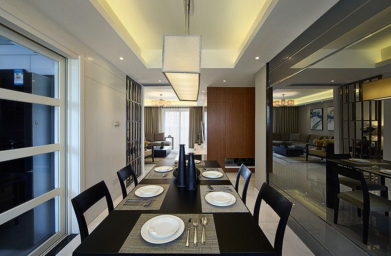 低奢现代格调餐厅效果图