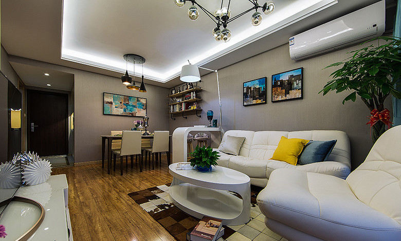 现代简约装饰风格公寓室内装修欣赏图 - 效果图