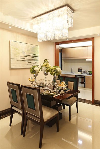 现代波普风餐厅简洁背景墙设计 - 效果图