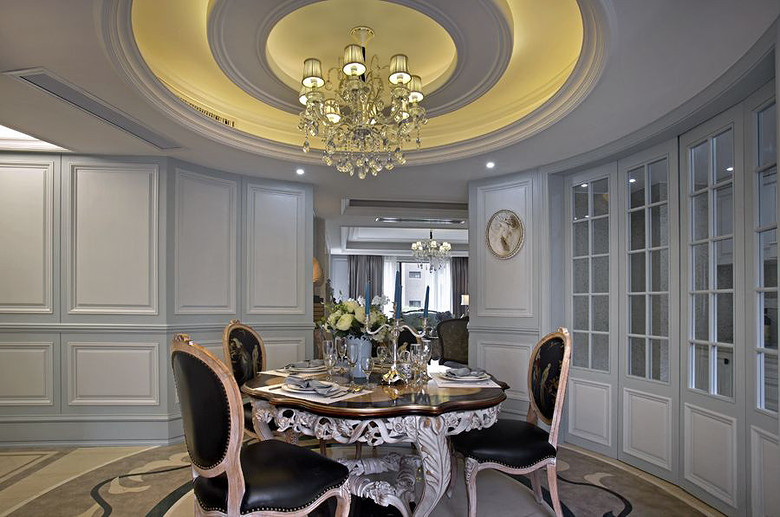 150平梦幻高端欧式风格餐厅设计效果图