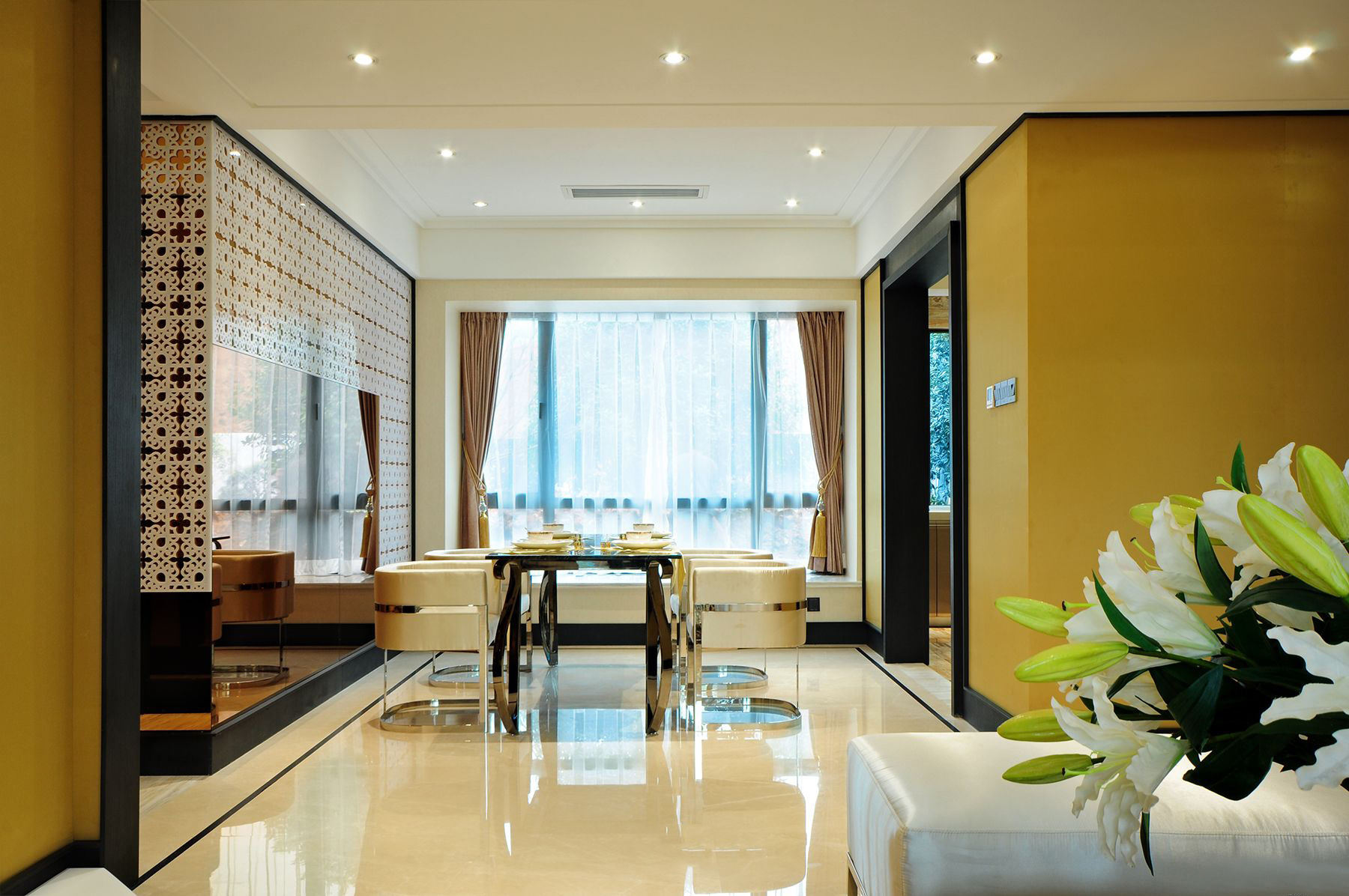 家居餐厅东南亚风格装饰图 - 效果图