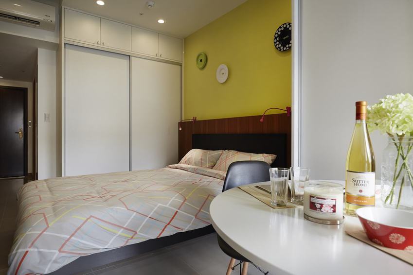 混搭现代卧室衣柜设计 - 效果图