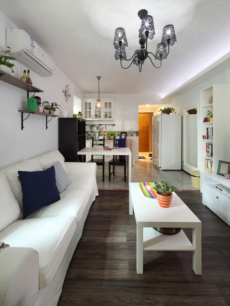 10万打造简约温馨两居室设计装修案例图 - 效果图