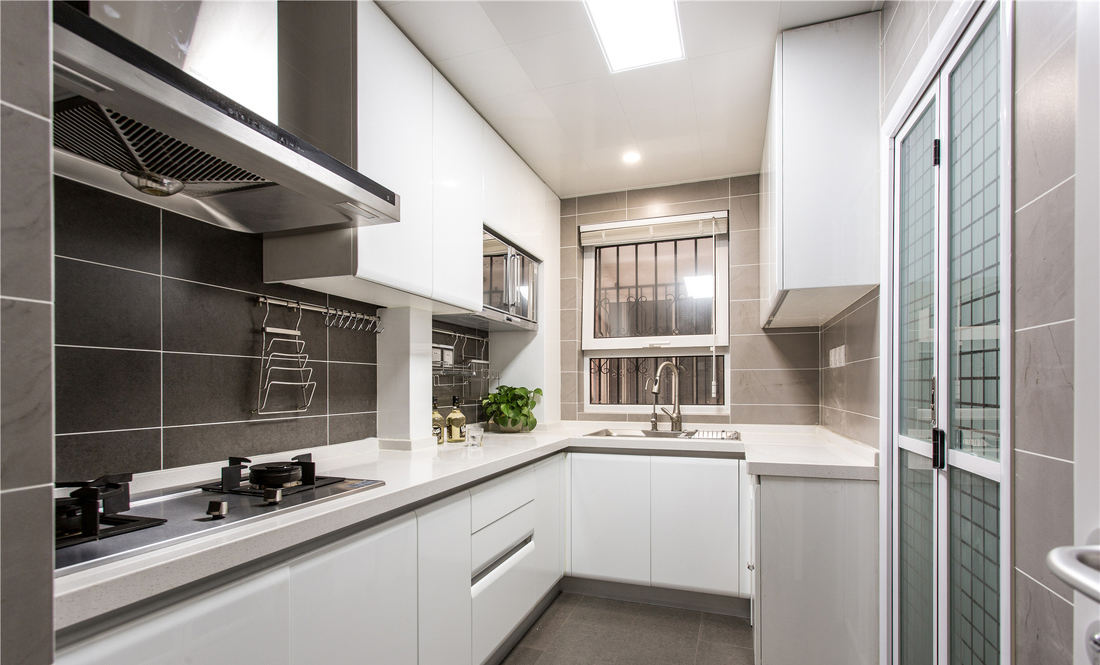 简约宜家厨房装修案例图 - 效果图