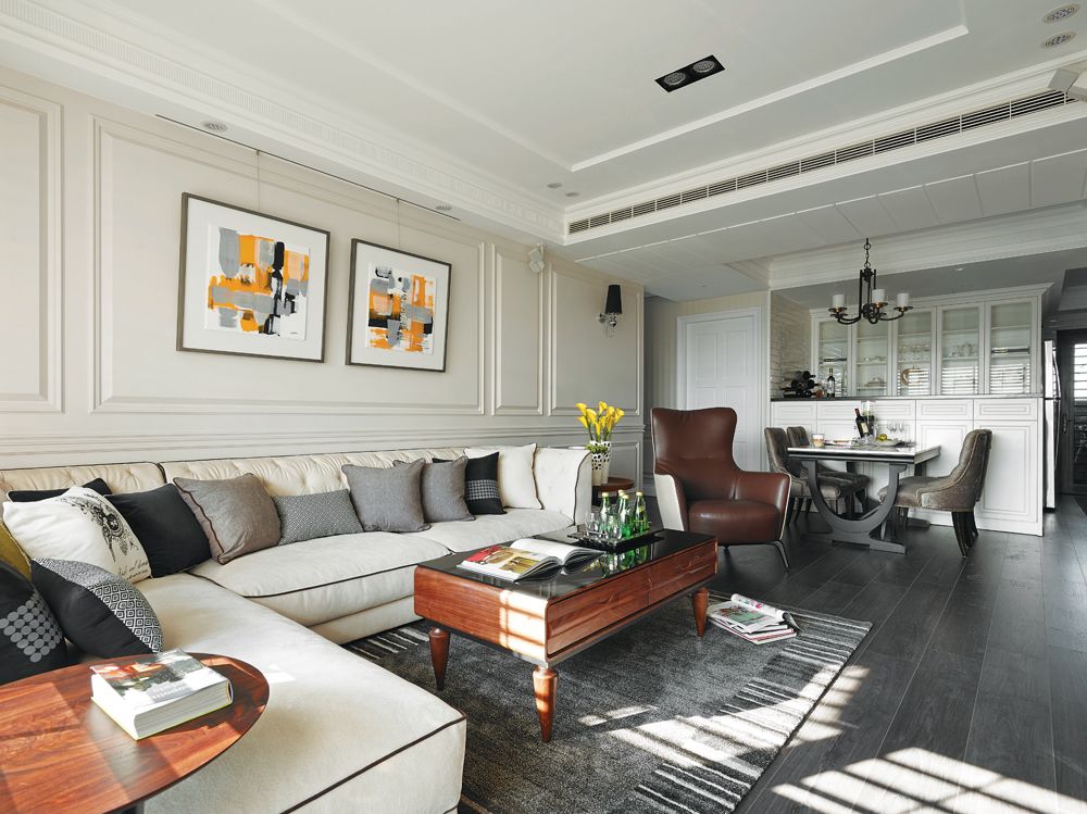 现代风格客厅装饰画欣赏 - 效果图