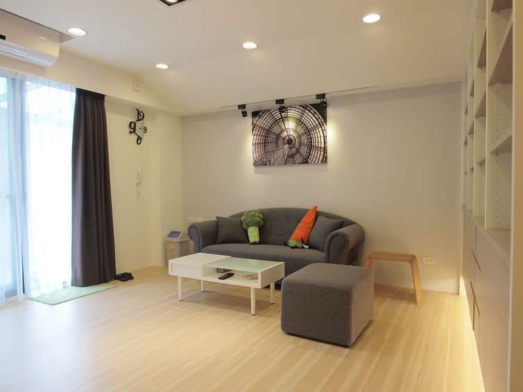 简约二居客厅精装房欣赏 - 效果图