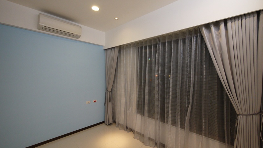 时尚现代家居灰色系窗帘装饰 - 效果图