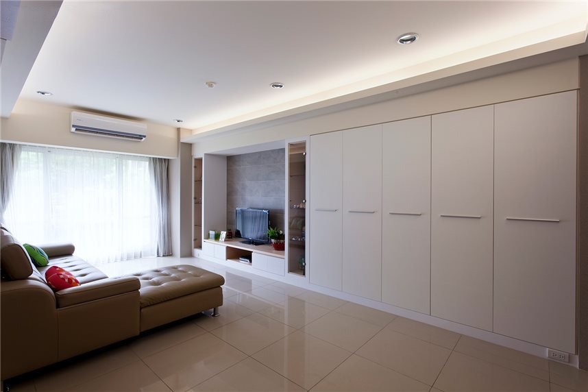 现代简约二居客厅装修效果图