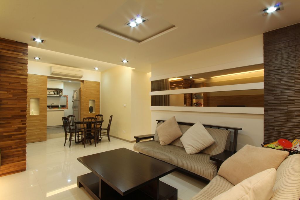 三居客餐厅后现代风格吊顶设计 - 效果图