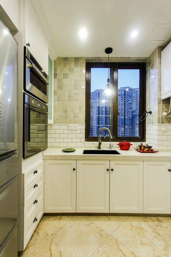 精致唯美简约美式厨房设计装饰案例图 - 效果图