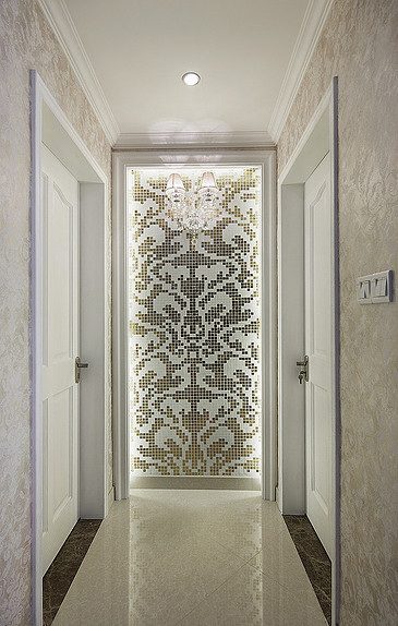 唯美时尚简欧过道雕花窗棂装饰图 - 效果图