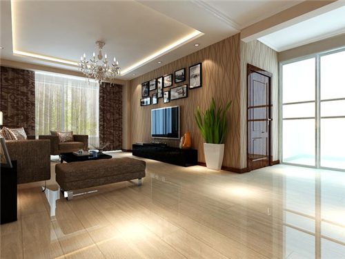 木纹地砖家用效果图 使用防木纹地板砖有什么好处 - 选购指南