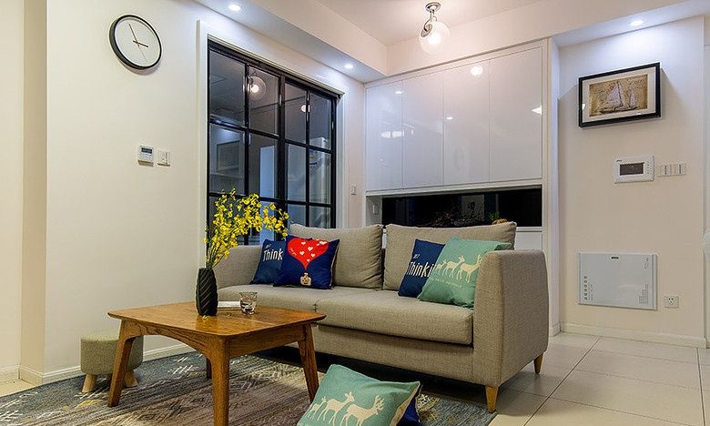 舒适简约北欧小客厅效果图