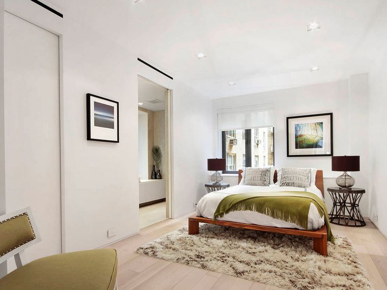 清爽简约卧室照片墙效果图