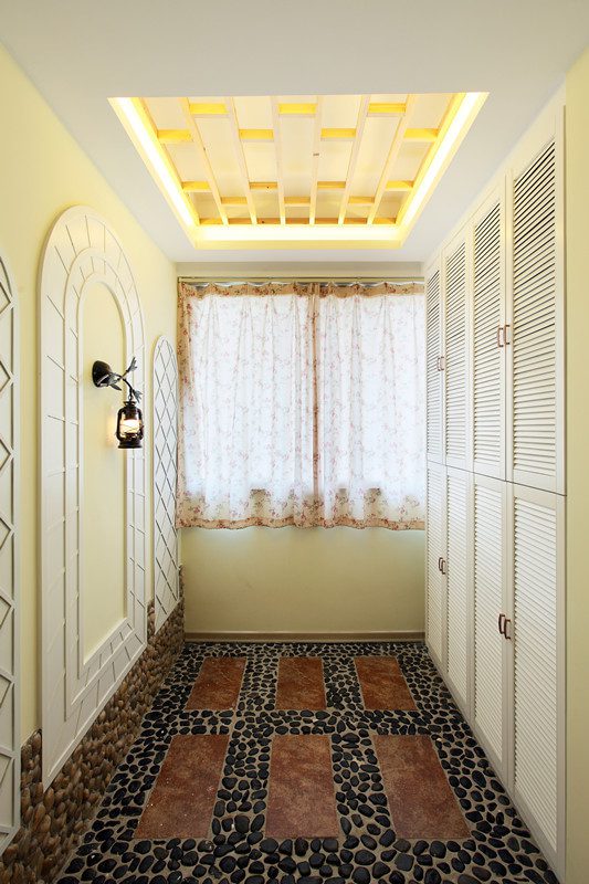 唯美田园风 家居过道吊顶效果图