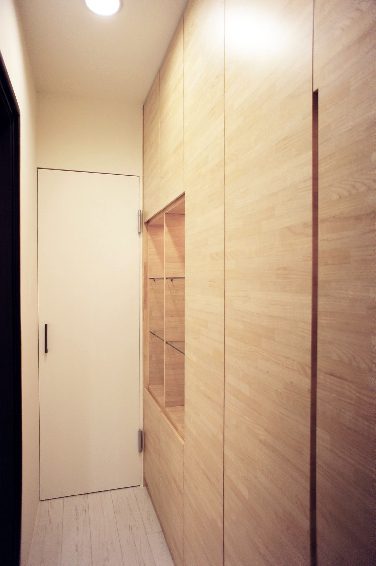 现代日式过道隐形门效果图