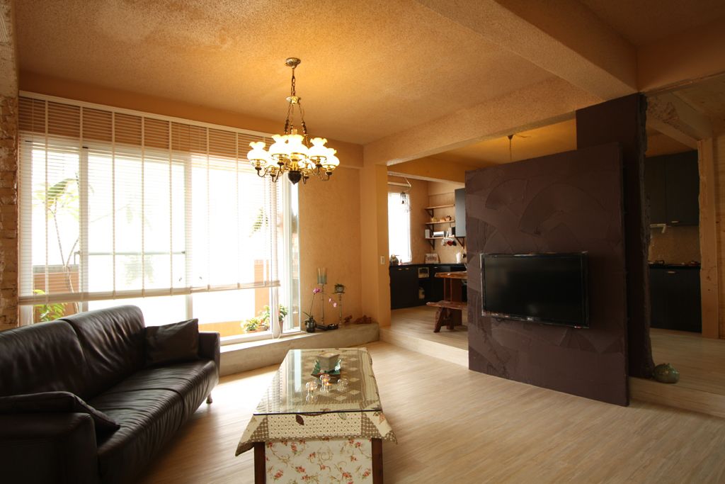 欧式混搭客厅 电视背景墙装饰图 - 效果图