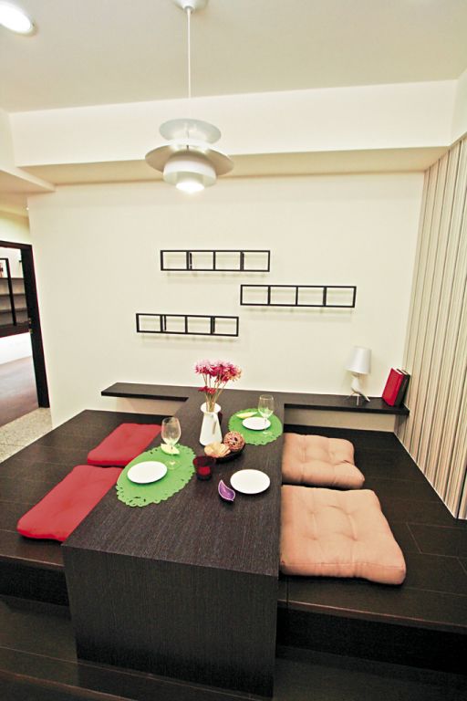 日式混搭设计 家居榻榻米效果图