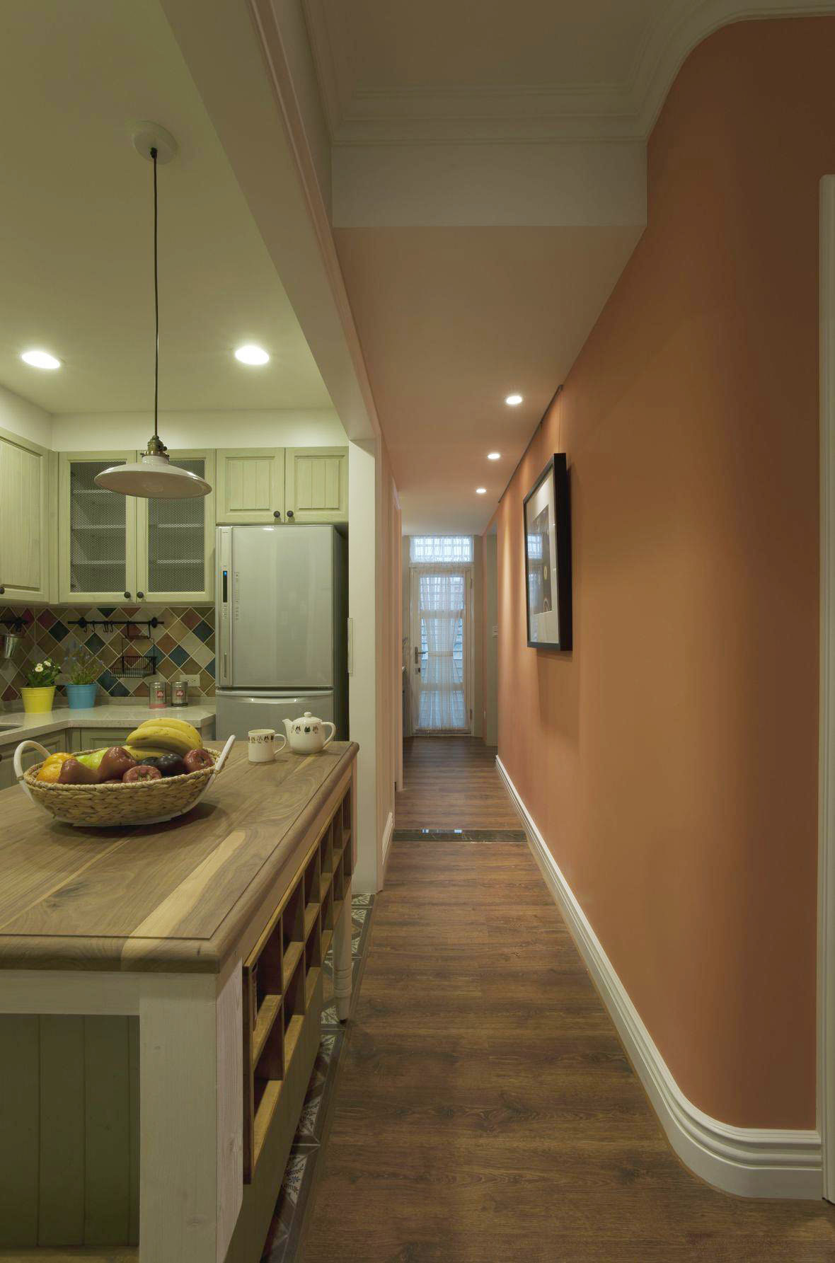 简朴田园风格设计室内过道装潢欣赏图 - 效果图