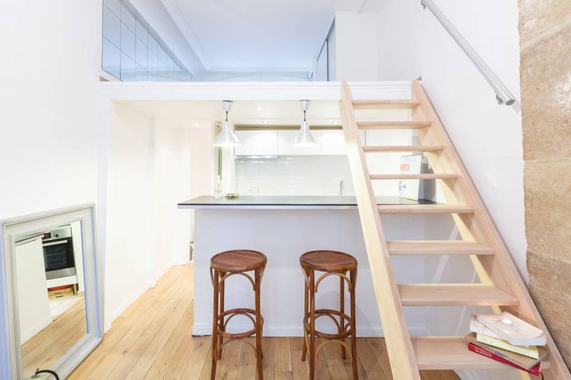 简约宜家风木质楼梯效果图