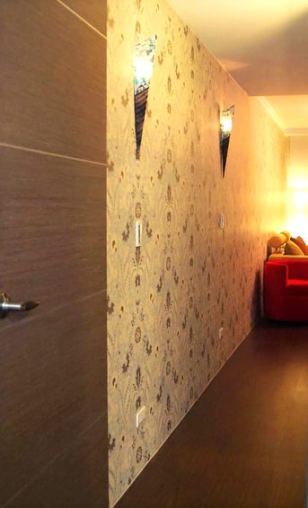 简约地中海风格 过道墙纸装饰图 - 效果图