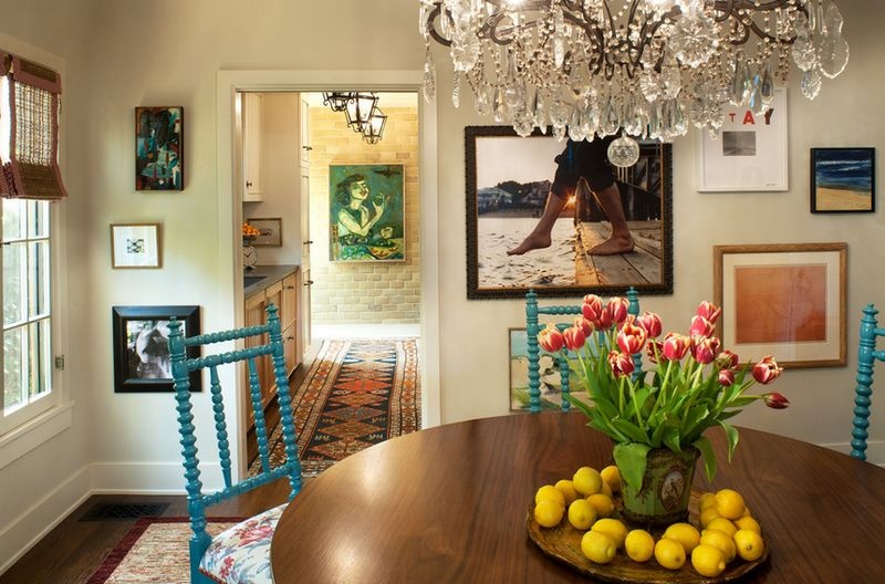 精美田园风餐厅照片墙设计 - 效果图