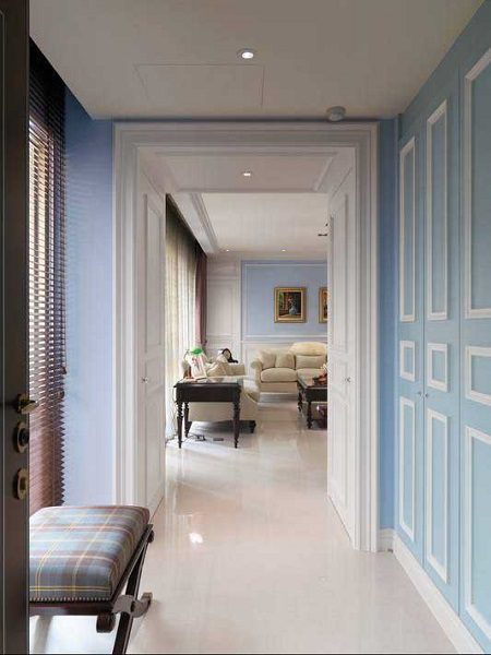 110平现代简美温馨过道装饰效果图