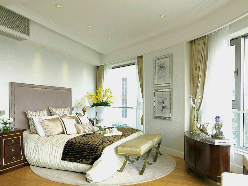 时尚简欧卧室装修效果图