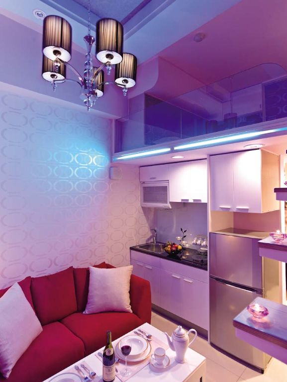 现代小户型复式厨房设计 - 效果图