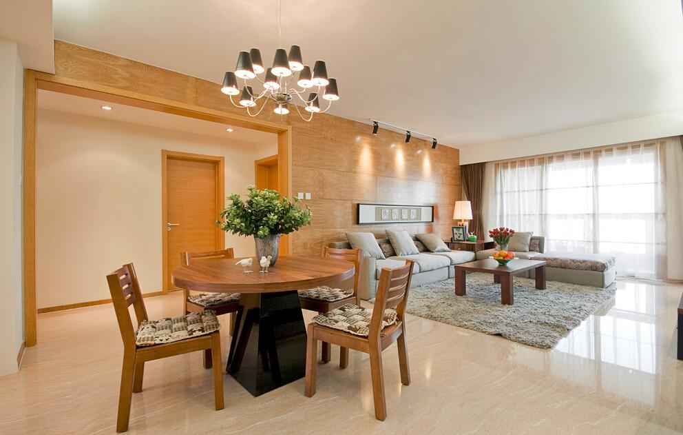 清新自然唯美简约餐厅装修展示图 - 效果图