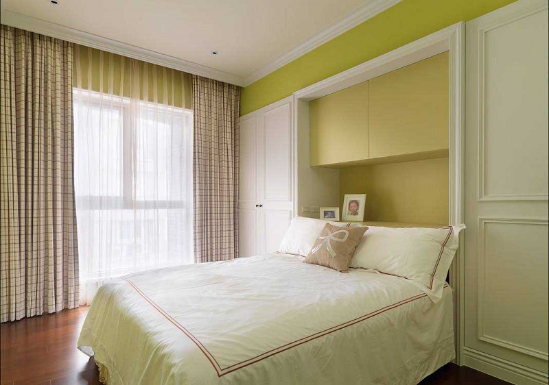 110平简美温馨三居室儿童房床头收纳柜 - 效果图