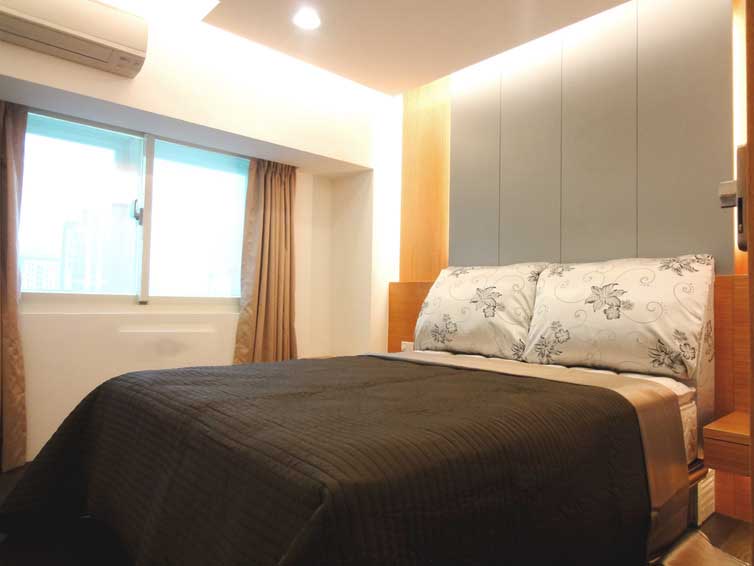 现代美式卧室小窗户设计 - 效果图