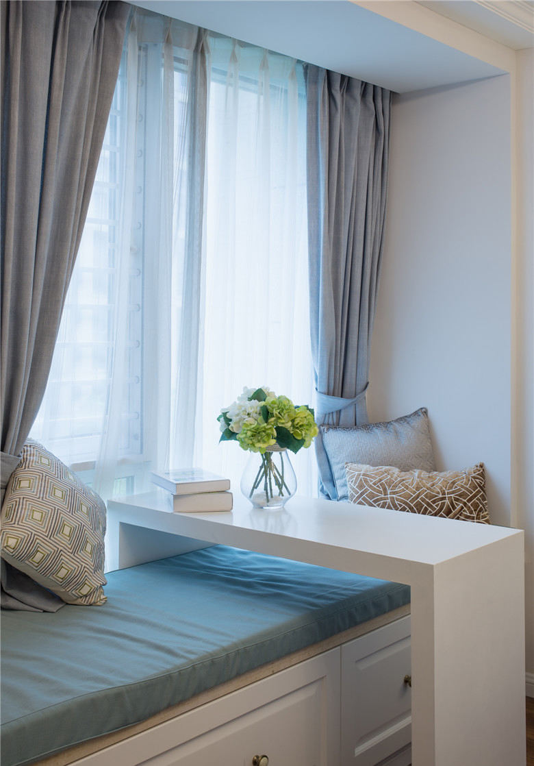 唯美美式田园风飘窗欣赏 - 效果图