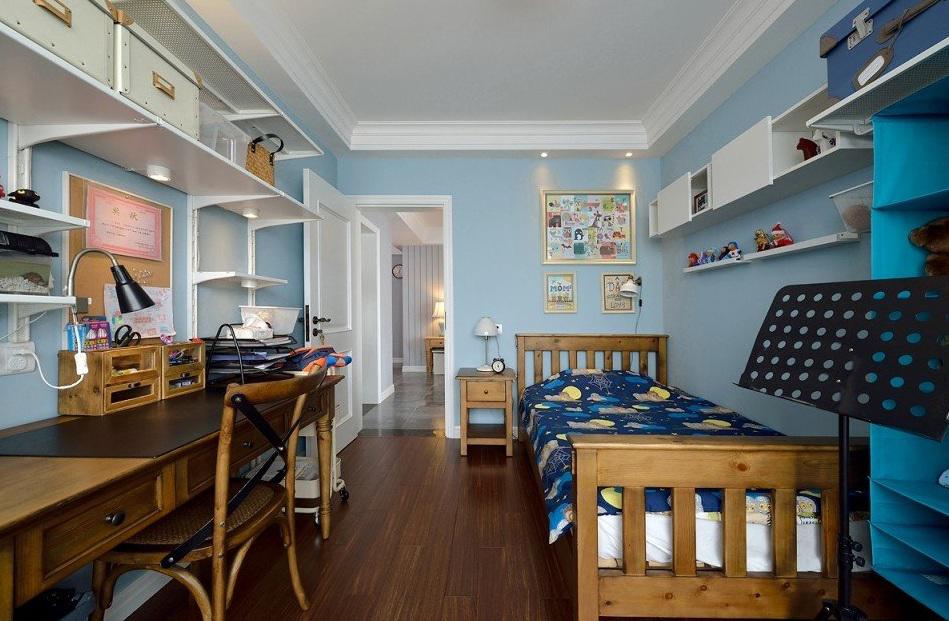 清新混搭美式儿童房装饰效果图