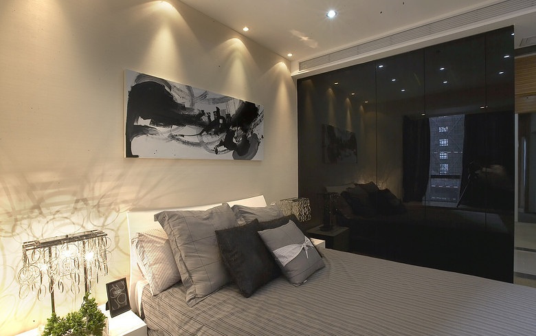 精美艺术现代风格卧室挂画装饰图 - 效果图