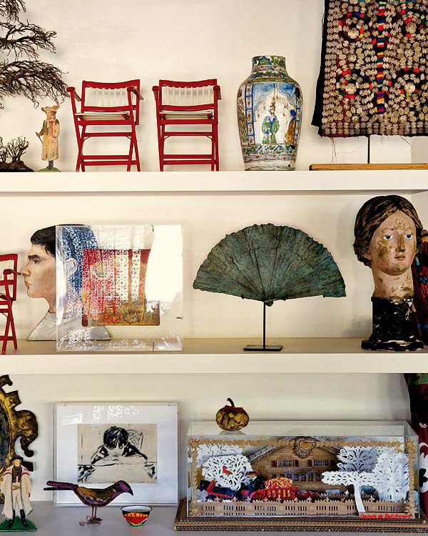 现代风格书房墙面博古架设计装修图片 - 效果图