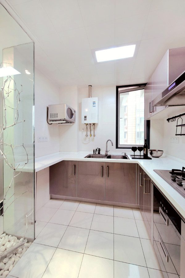 简约现代厨房装潢效果图