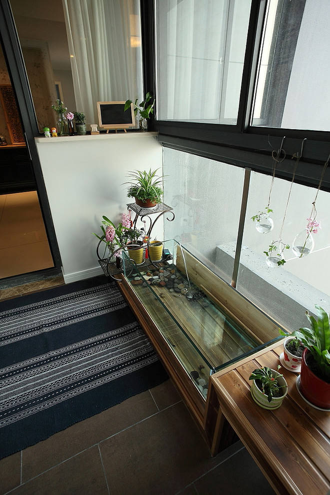 现代创意封闭式阳台设计 - 效果图