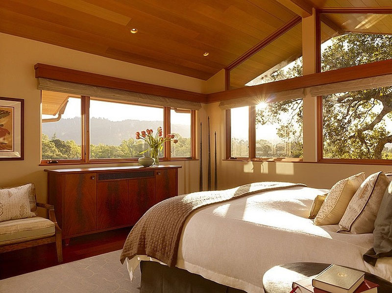 优雅自然美式公寓住宅室内卧室设计装修欣赏图 - 效果图